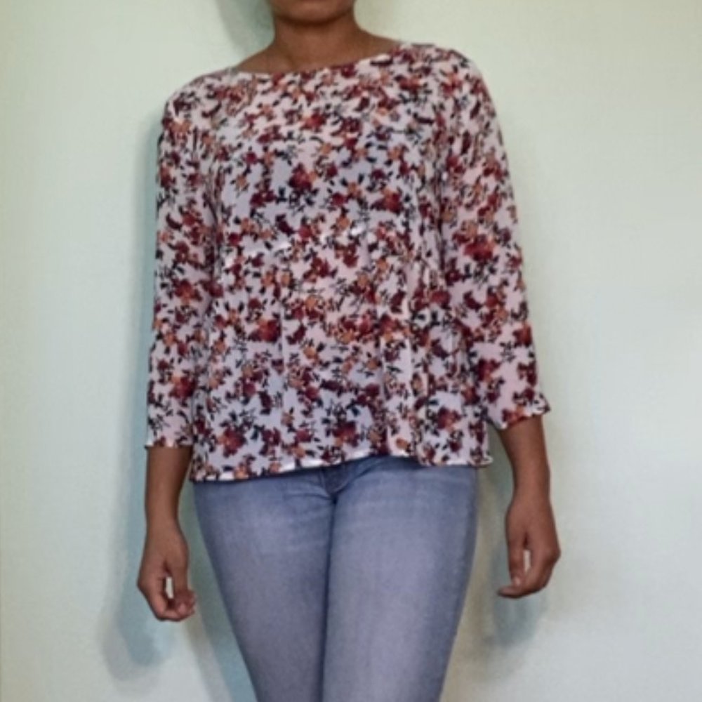 Floral Peplum Top
